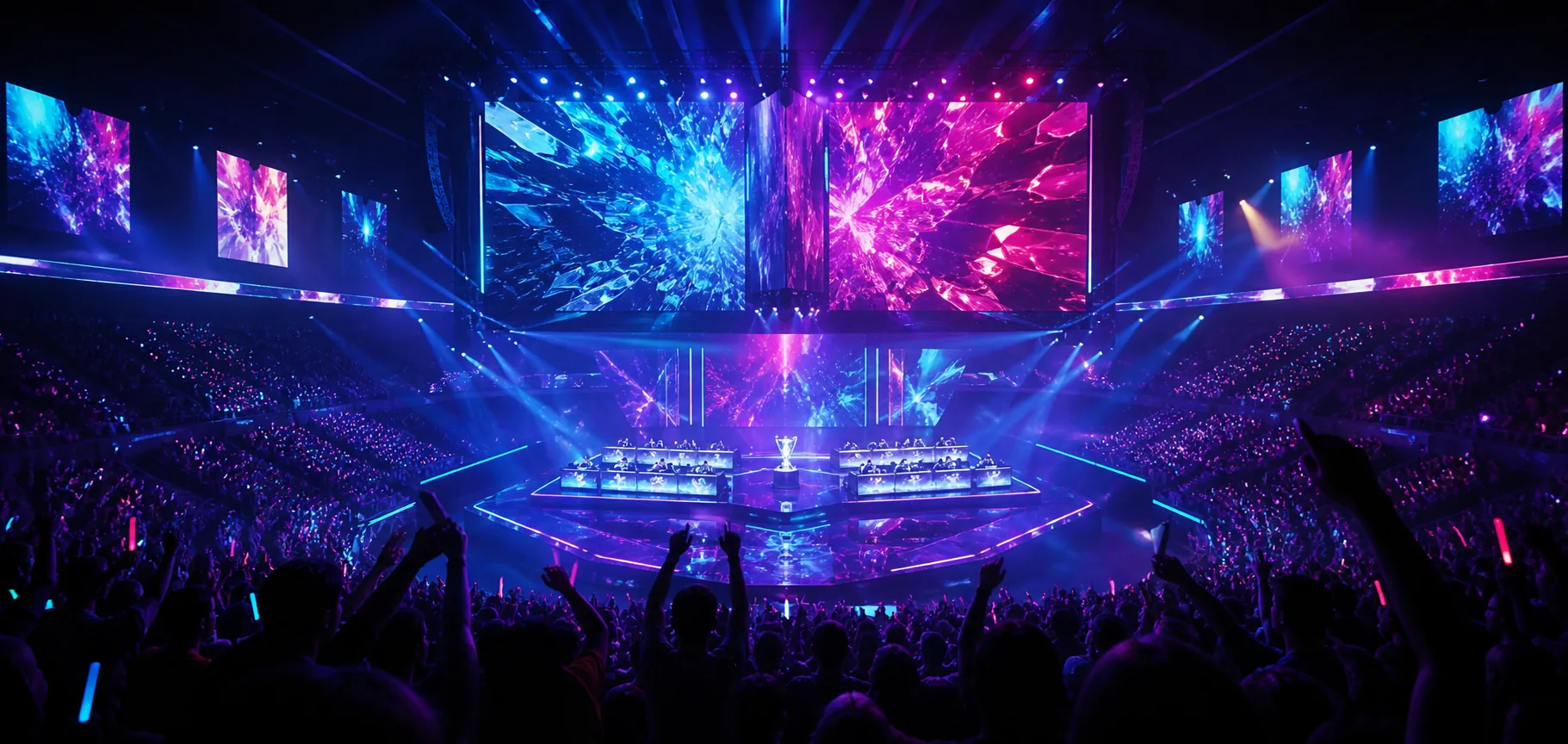 Fiktives GAMING / ESPORTS Website-Designkonzept Vector Arena